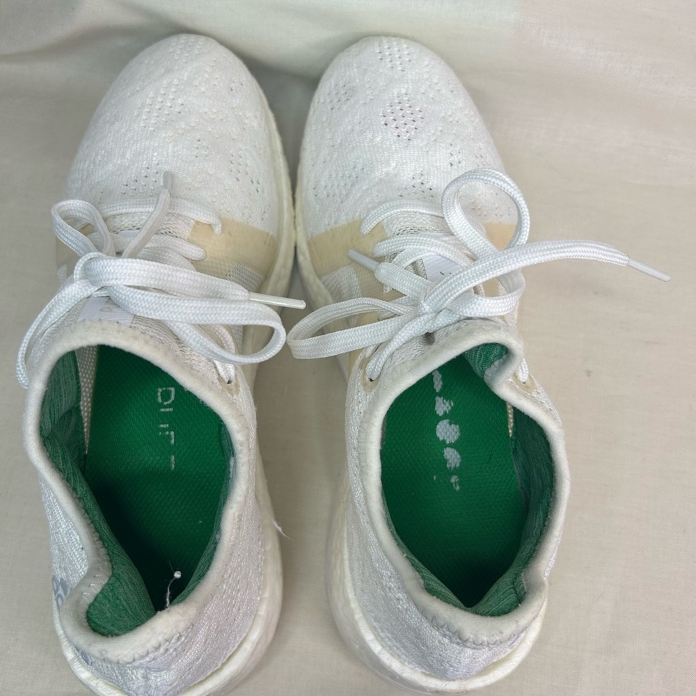 adidas Pureboost X Element Running Shoes – Women’s 7.5 – White / Green - Picture 4 of 8